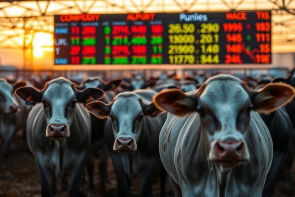 Feeder Cattle Futures Lead Gains as Live Contracts Close Mixed