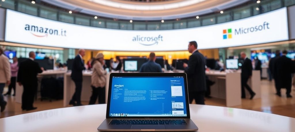 Revenue Trends: Amazon’s Peaks, Microsoft’s Consistent Rise