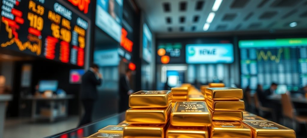 Gold Prices Decline as Dollar Firms, Middle East Tensions Lift Oil